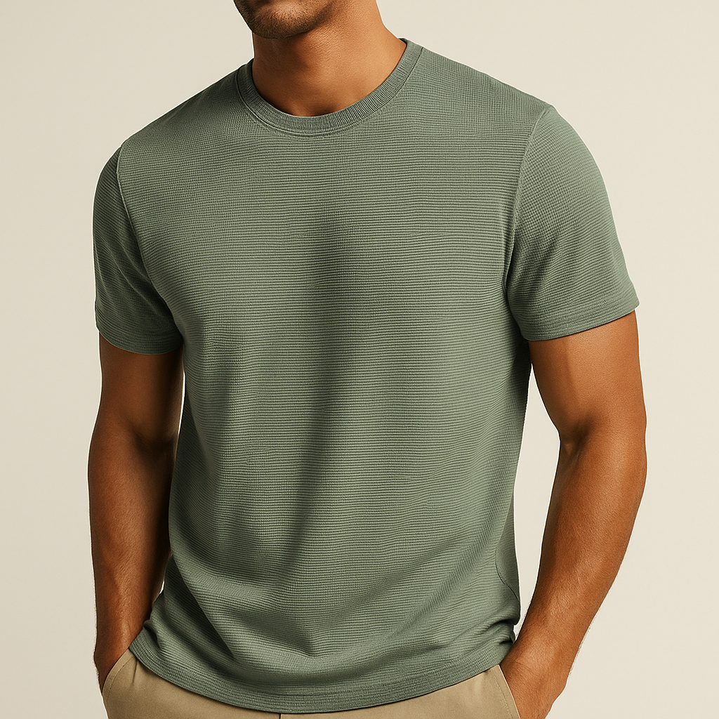 Summer Breeze Cotton Waffle Shirt