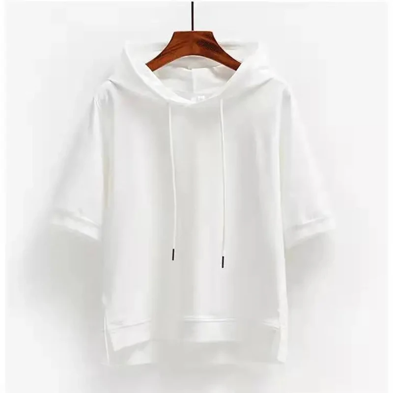 Maison Oversized Short-Sleeve Women's Hoodie