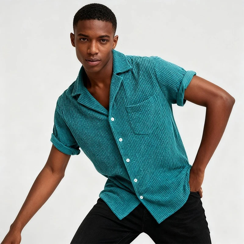 Bayshore Men's Waffle Button-Up Shirt