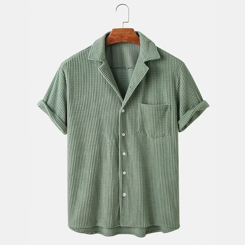 Bayshore Men's Waffle Button-Up Shirt