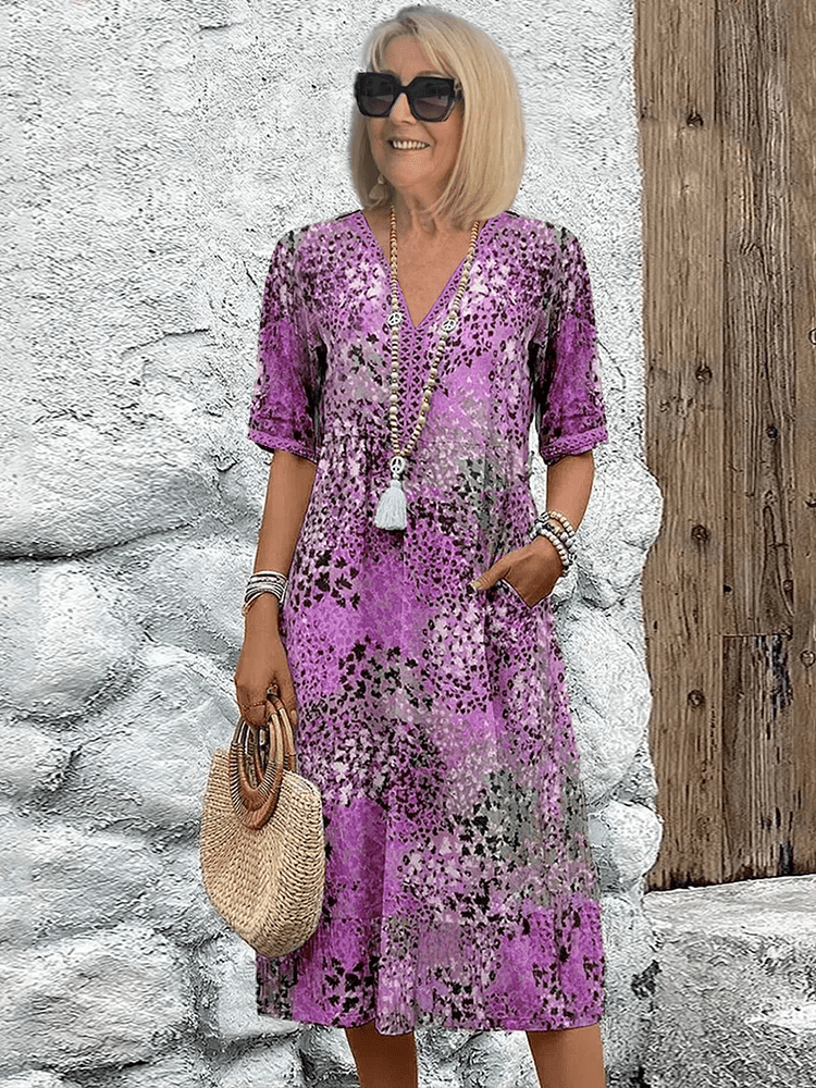 Amara Petal Women’s Floral Midi Dress