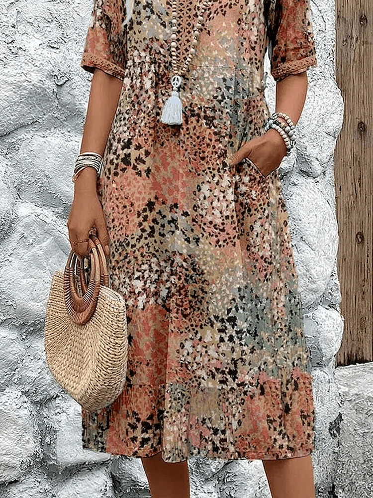 Amara Petal Women’s Floral Midi Dress