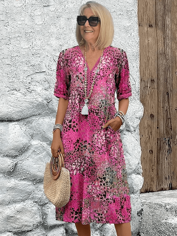 Amara Petal Women’s Floral Midi Dress