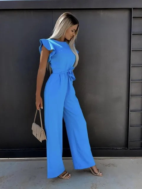 Siena Elegant Jumpsuit with Belt for Women