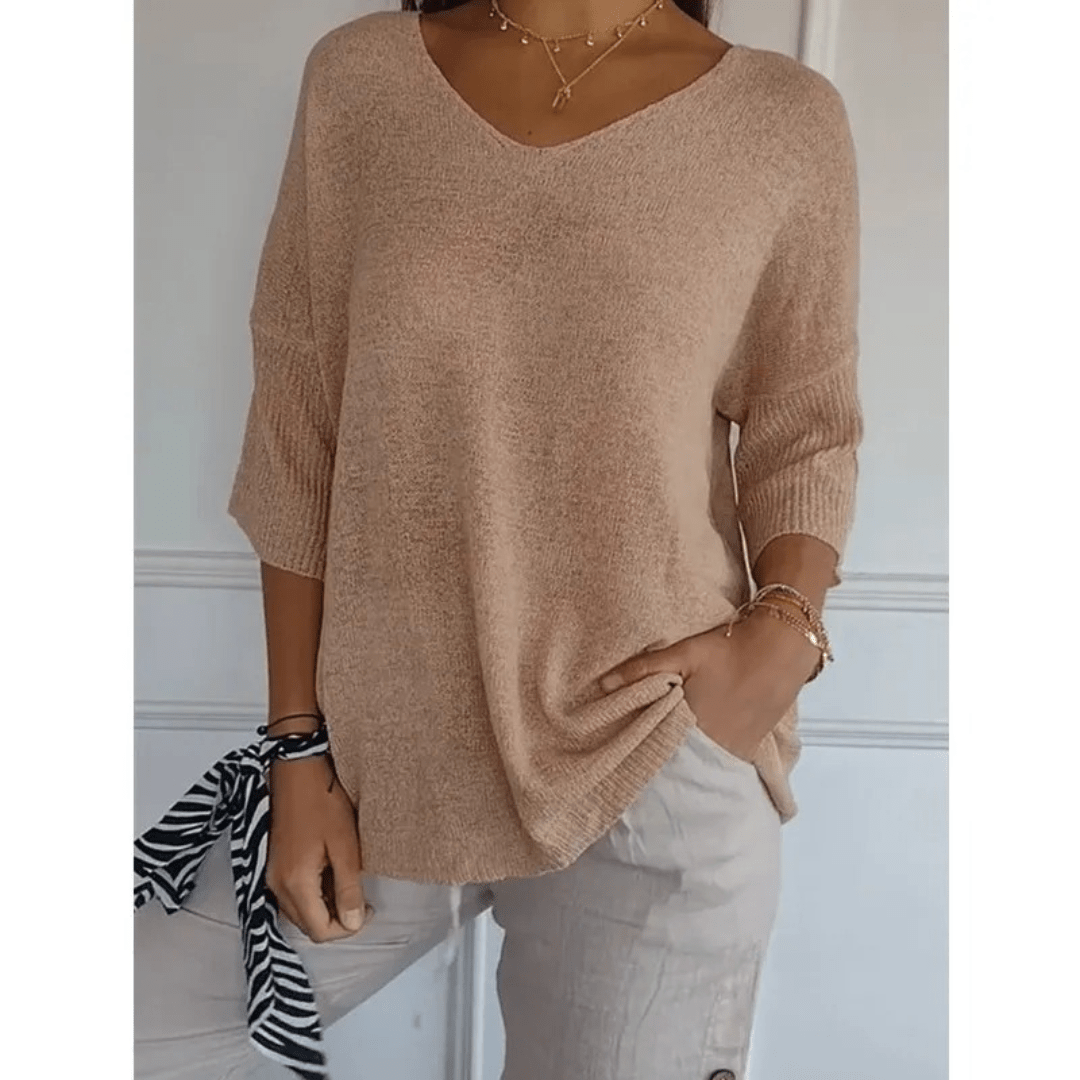 Harper Elegant V-Neck Women’s Shirt