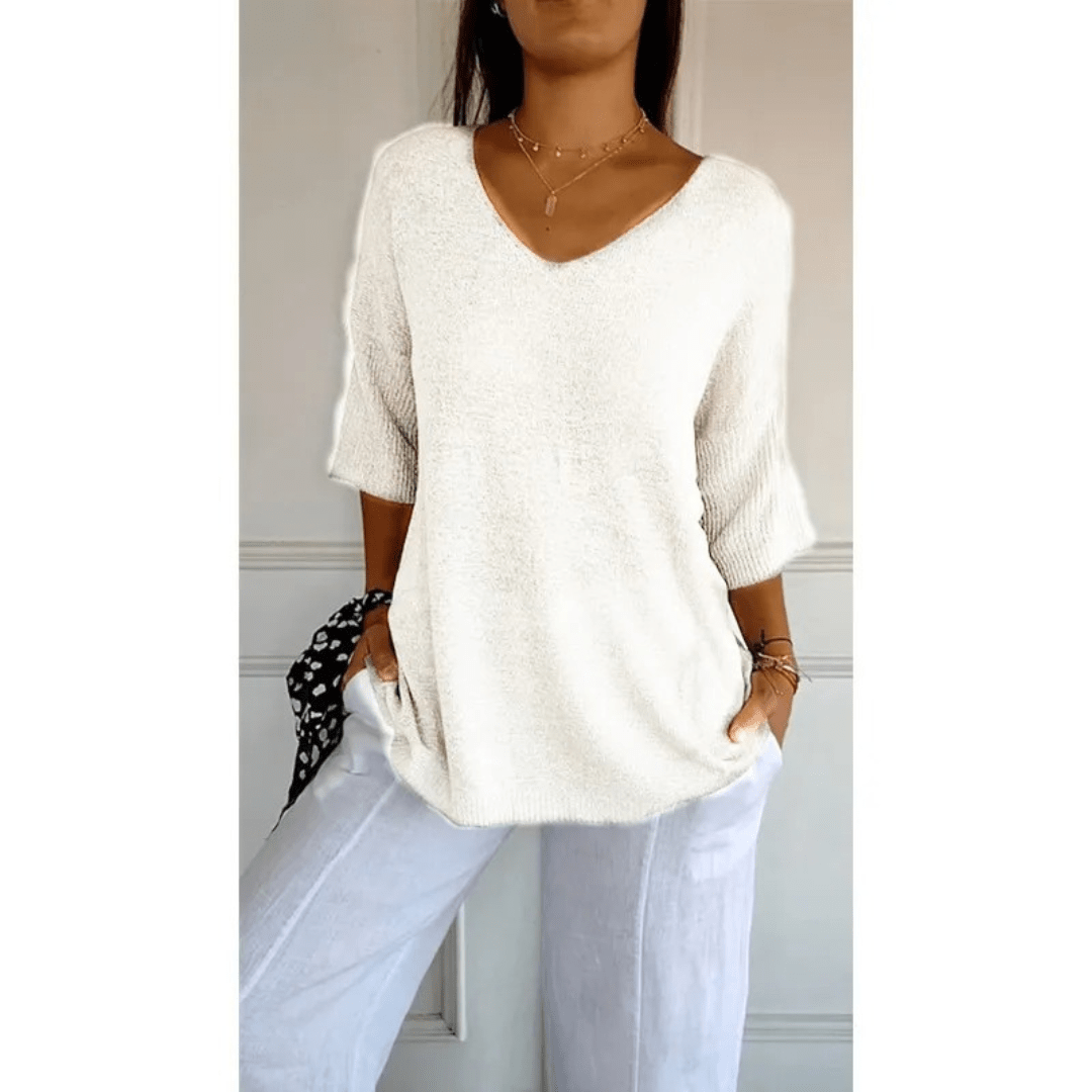 Harper Elegant V-Neck Women’s Shirt