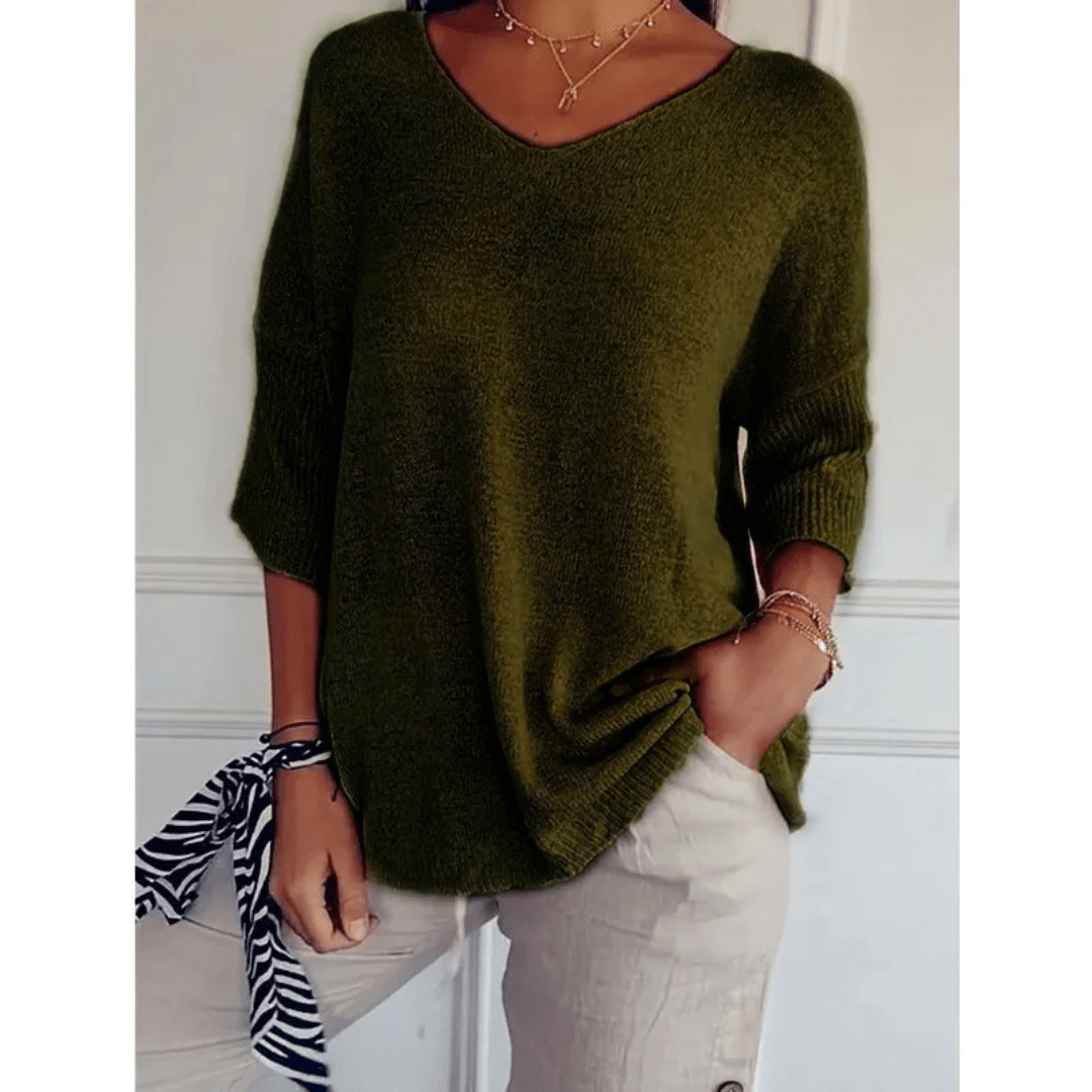 Harper Elegant V-Neck Women’s Shirt