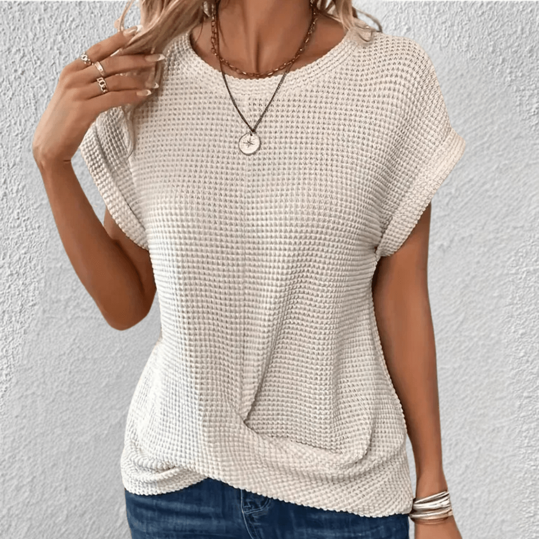 Sasha Sculpt Women’s Waffle-Knit Top