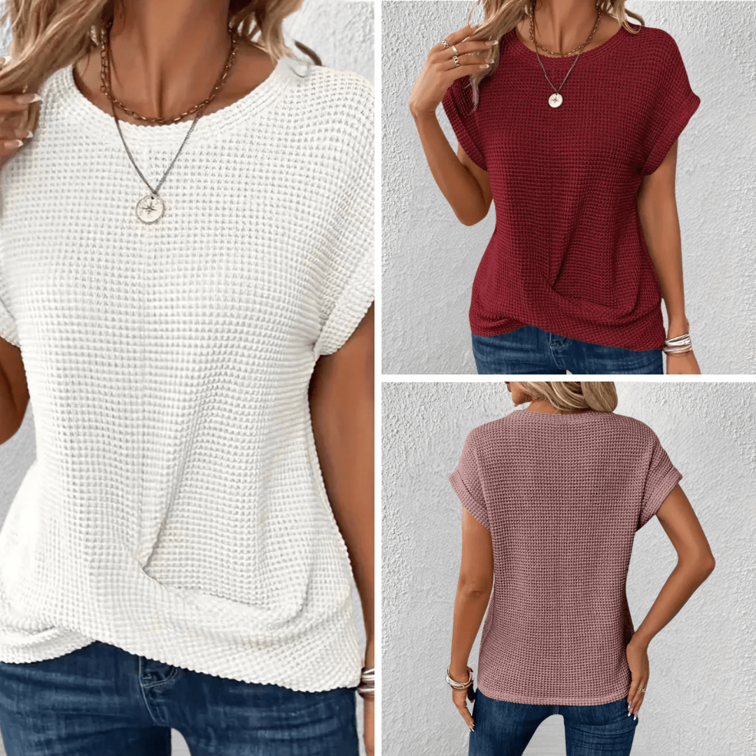 Sasha Sculpt Women’s Waffle-Knit Top