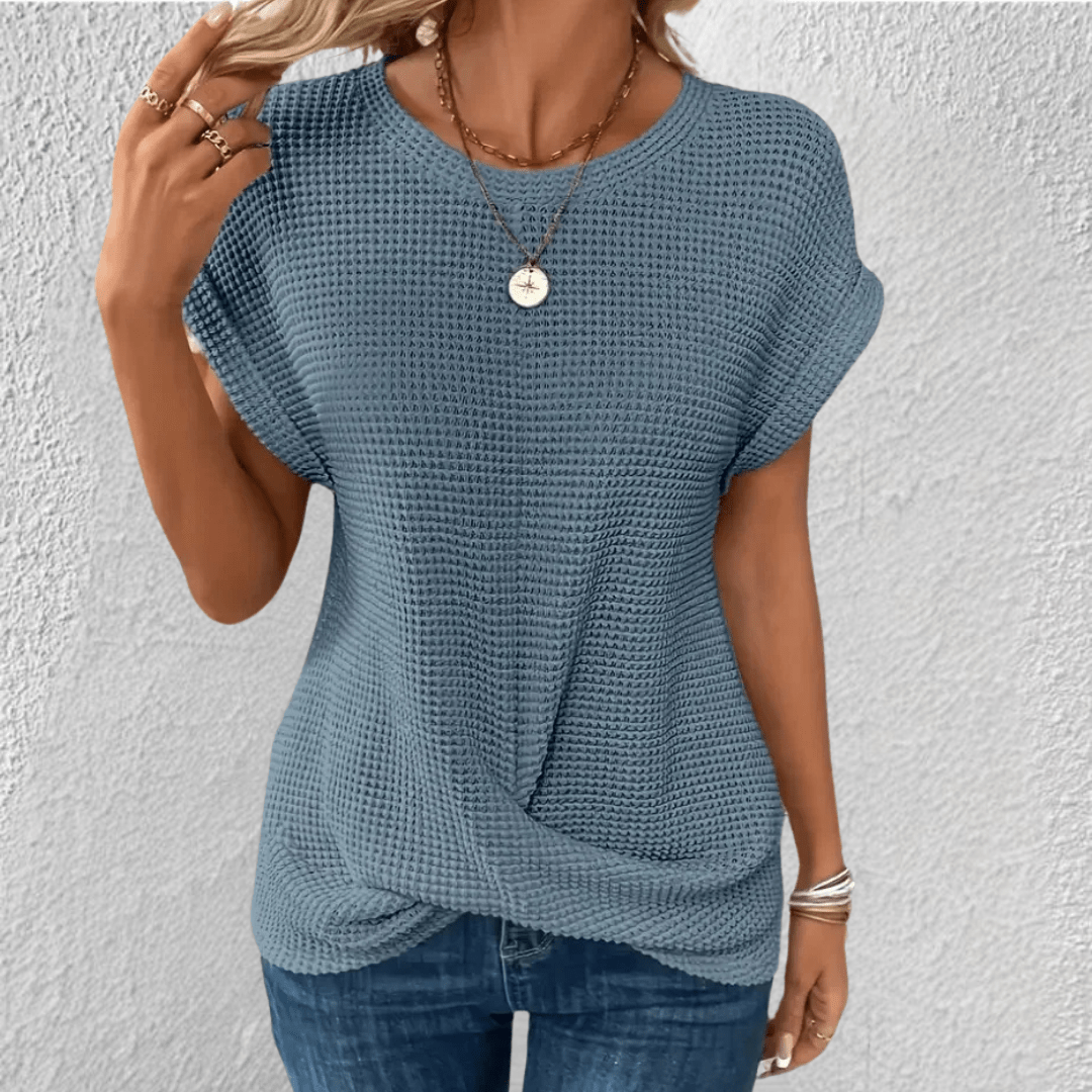 Sasha Sculpt Women’s Waffle-Knit Top