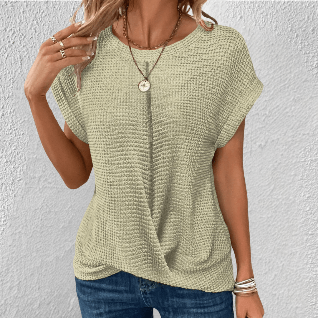 Sasha Sculpt Women’s Waffle-Knit Top