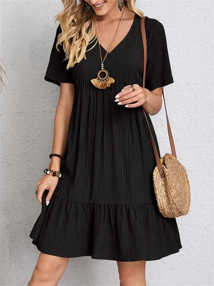 Aurelia Classic V-Neck Slim Shaping Dress