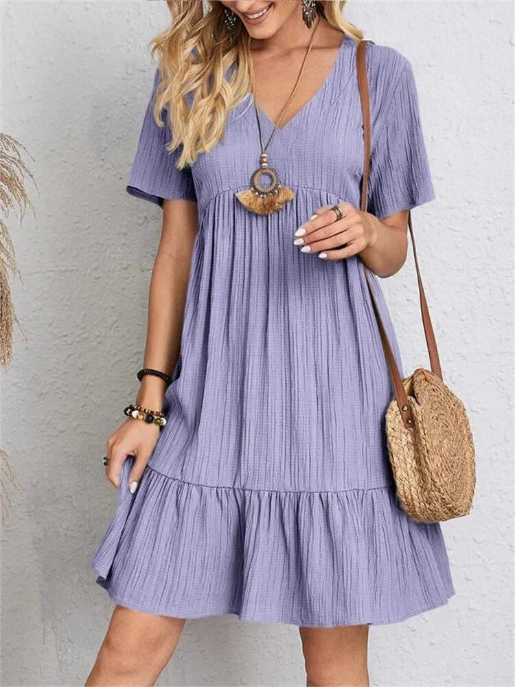 Aurelia Classic V-Neck Slim Shaping Dress