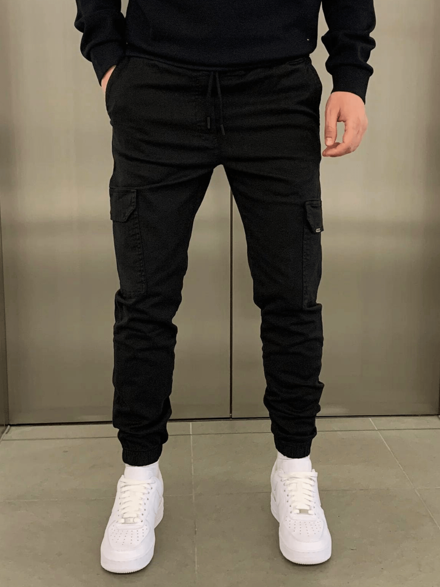 Fitted Cargo Jogger Pants for Men