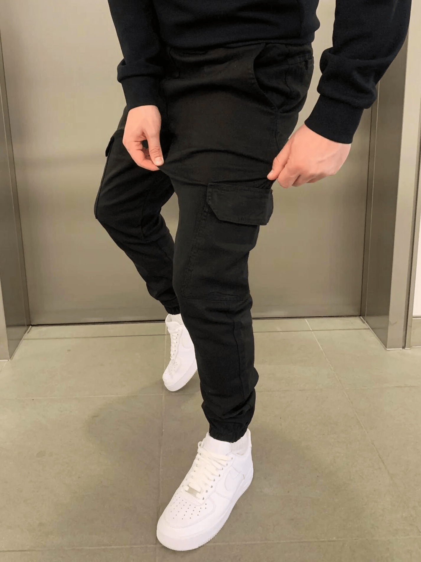 Fitted Cargo Jogger Pants for Men