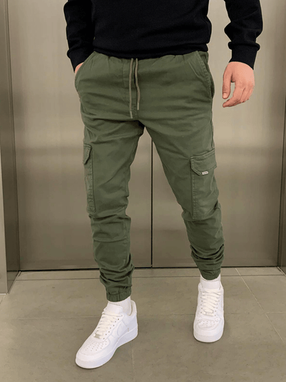 Fitted Cargo Jogger Pants for Men