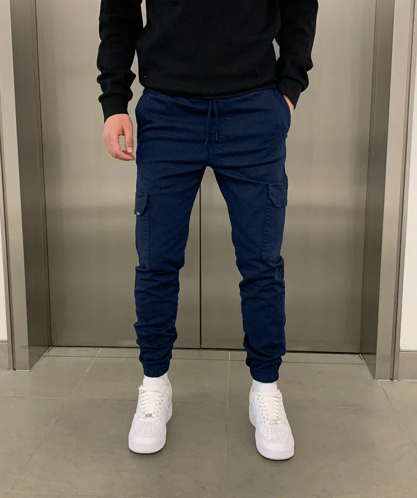 Fitted Cargo Jogger Pants for Men