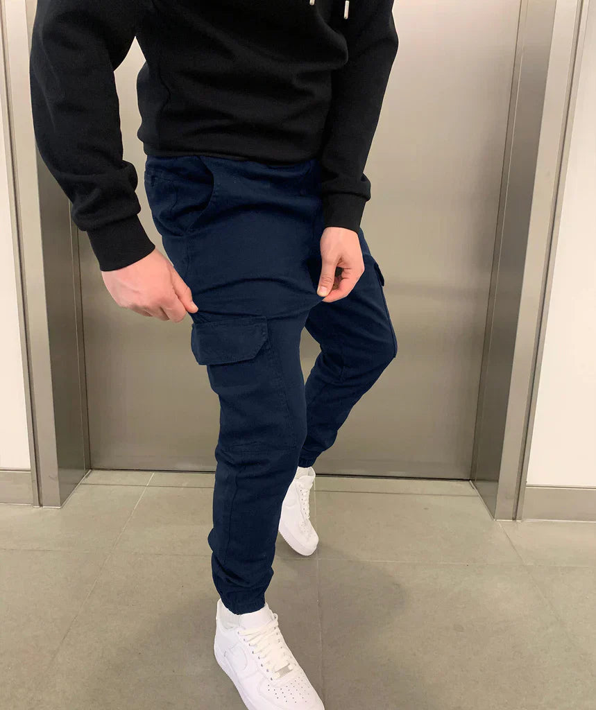 Fitted Cargo Jogger Pants for Men