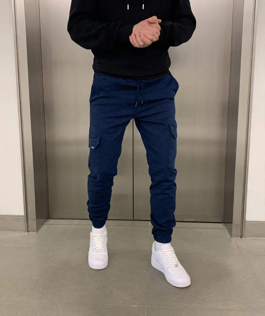 Fitted Cargo Jogger Pants for Men