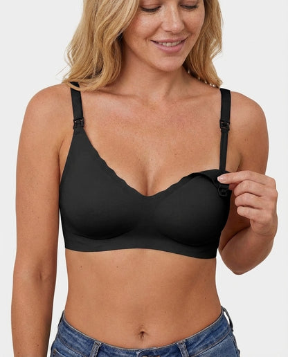 Aria Maternity Nursing Bra in black