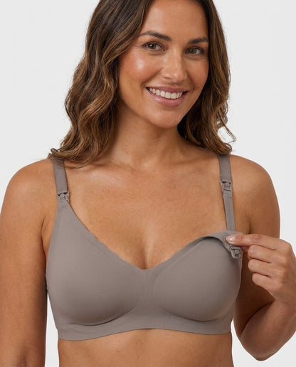 Aria Maternity Nursing Bra in grey