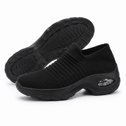 Carestep Non Slip Nursing Shoes For Women Colour All Black Outsole Detail