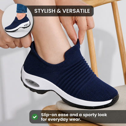 Carestep Non Slip Nursing Shoes For Women Colour Navy Stylish Versatile Lifestyle