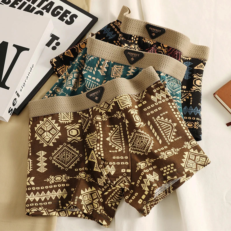 Aztec Men’s Boxer Briefs Pack - Cotton Stretch