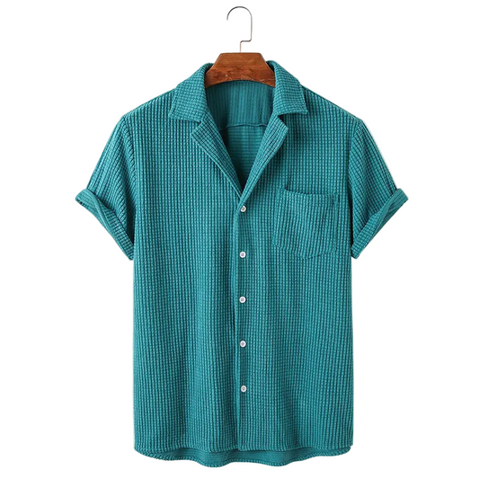 Bayshore Men's Waffle Button-Up Shirt
