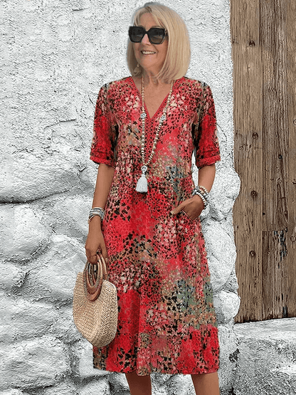 Amara Petal Women’s Floral Midi Dress