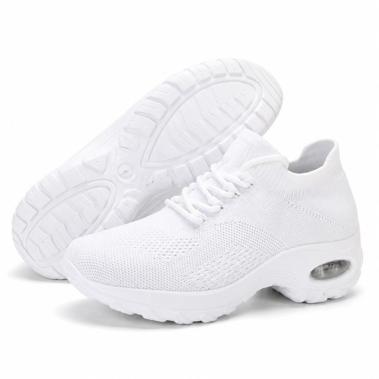 Grace Womens Orthopedic Comfort Shoes White Front Hero Pair Sole