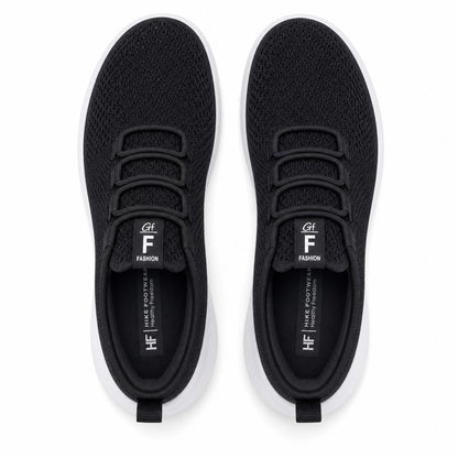 Litestep Womens Everyday Lightweight Sneakers Black Top Down Detail