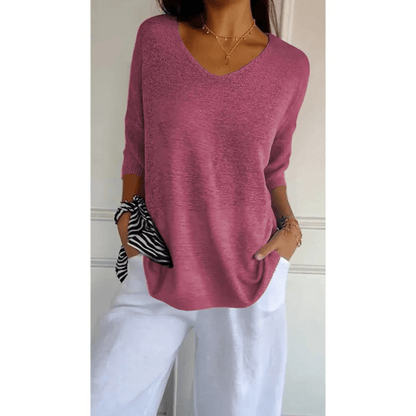 Harper Elegant V-Neck Women’s Shirt