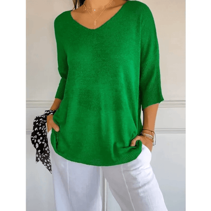Harper Elegant V-Neck Women’s Shirt