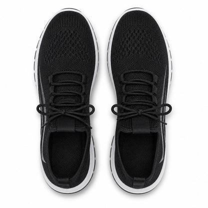 Luma Soft Sole Flyknit Sneakers For Women Black Top Down Detail