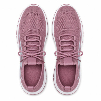 Luma Soft Sole Flyknit Sneakers For Women Purple Top Down Detail