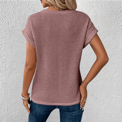 Sasha Sculpt Women’s Waffle-Knit Top