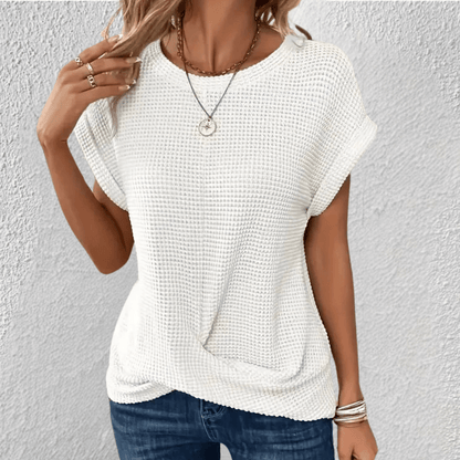 Sasha Sculpt Women’s Waffle-Knit Top