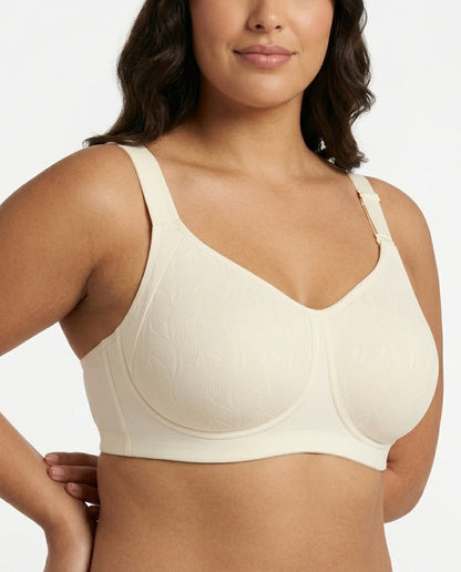 Maris Jacquard Full Coverage Bra Ivory Front Close Detail