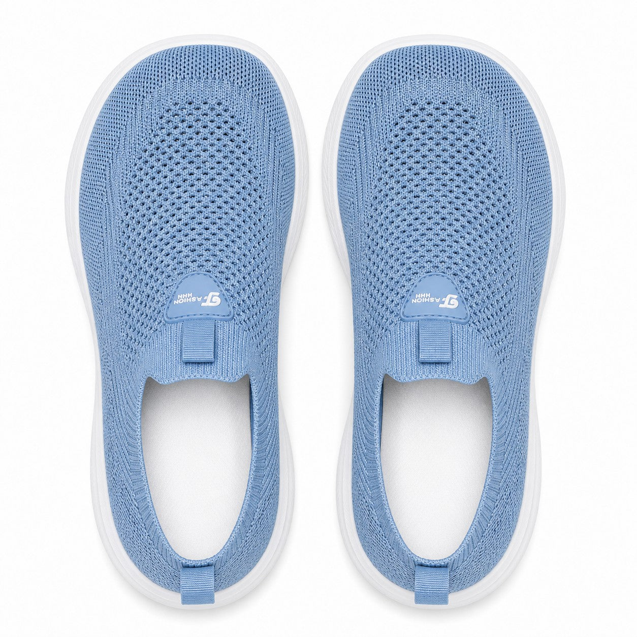 Nora Comfort Wide Toe Shoes For Women Light Blue Top Down Detail