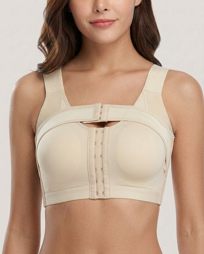Nora Post Surgery Front Closure Bra Nude Front Close Detail