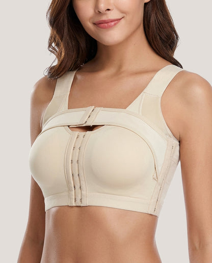 Nora Post Surgery Front Closure Bra Nude Model Front