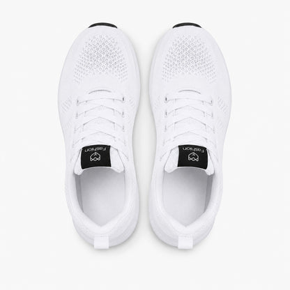 Pace Lightweight Comfort Shoes For Women Colour White Top Down Detail