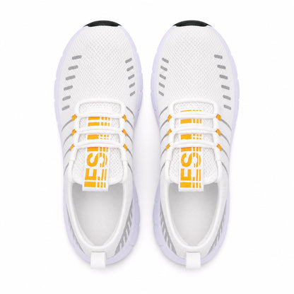 Stride Colorful Outdoor Walking Shoes For Women Colour White Orange Top Down Detail
