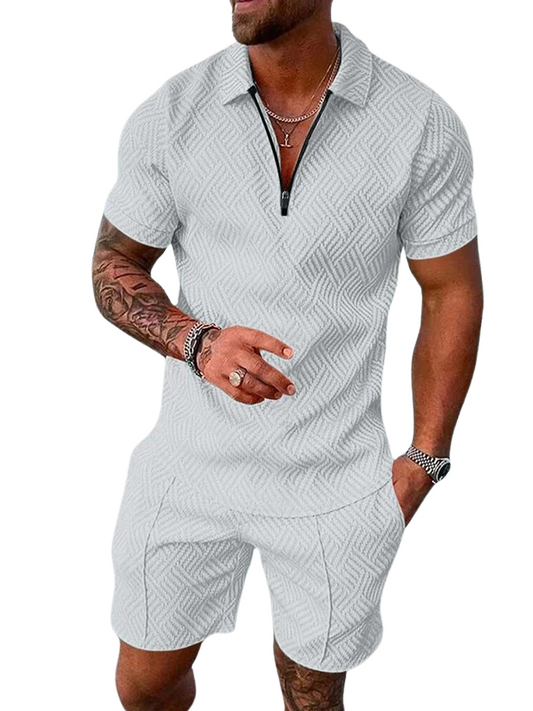 Henley Club Summer Set Polo and Shorts for Men