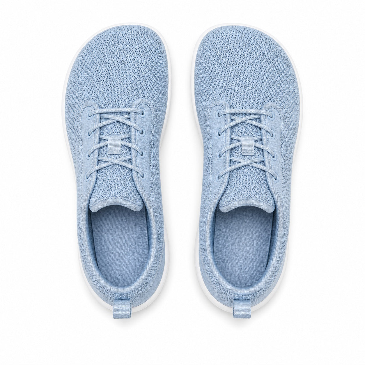 Terra Wide Fit Shoes For Women Light Blue White Top Down Detail