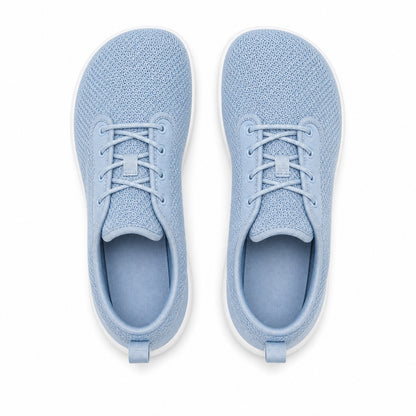 Terra Wide Fit Shoes For Women Light Blue White Top Down Detail