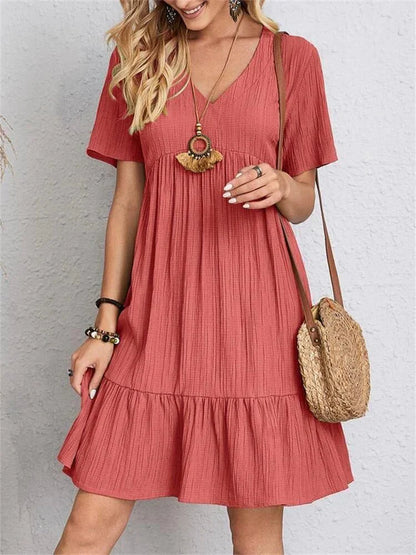 Aurelia Classic V-Neck Slim Shaping Dress