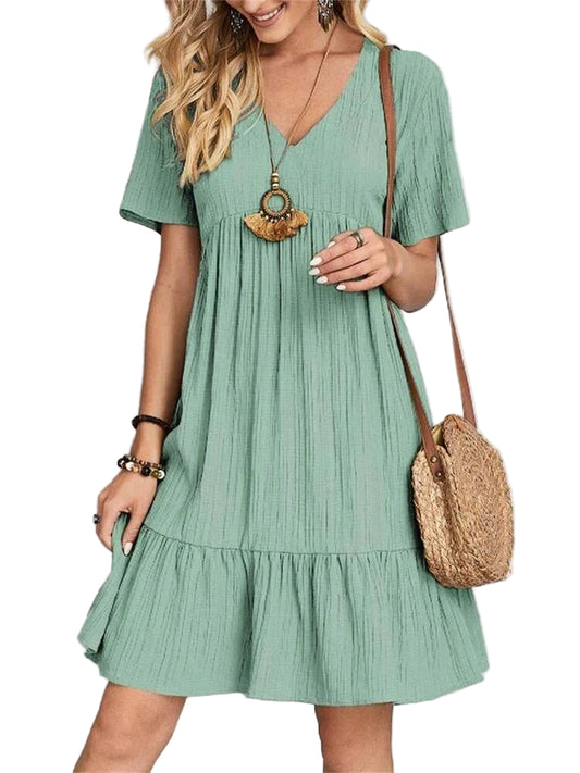 Aurelia Classic V-Neck Slim Shaping Dress